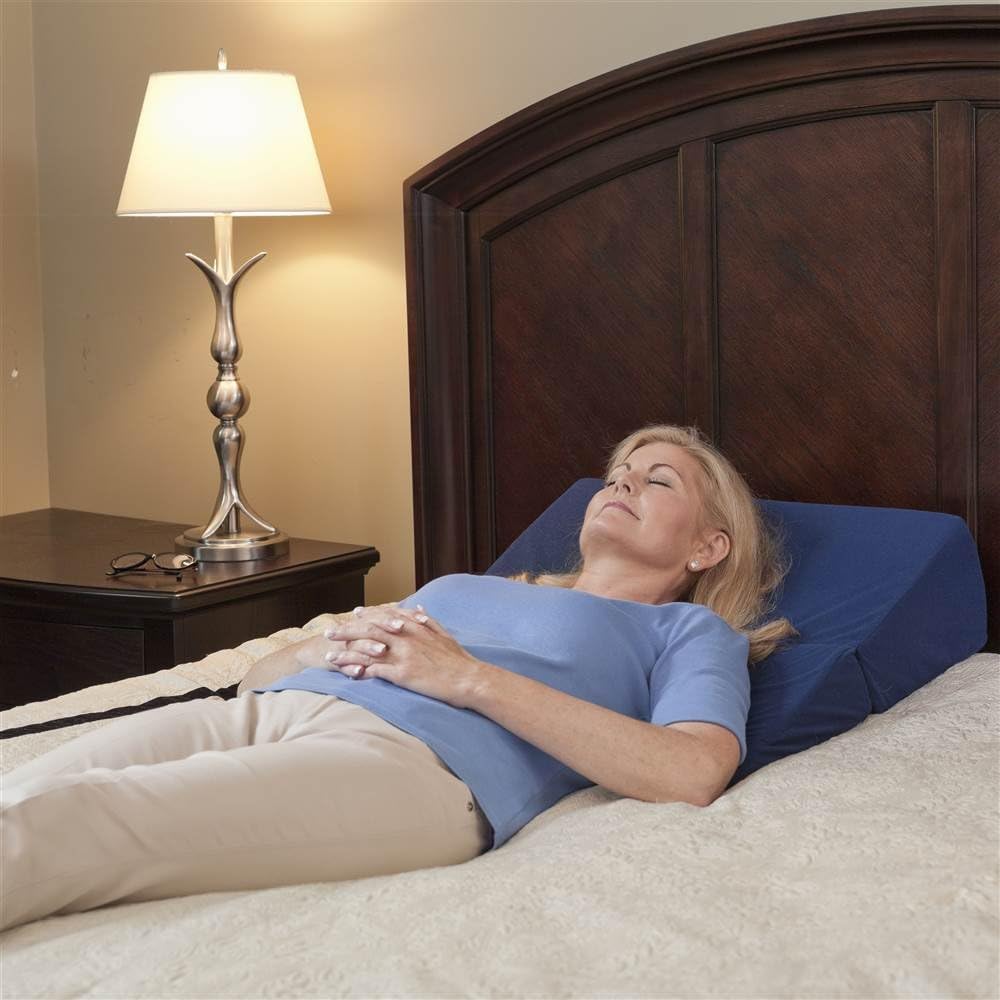 Drive Medical 12 Inch Folding Bed Wedge Blue