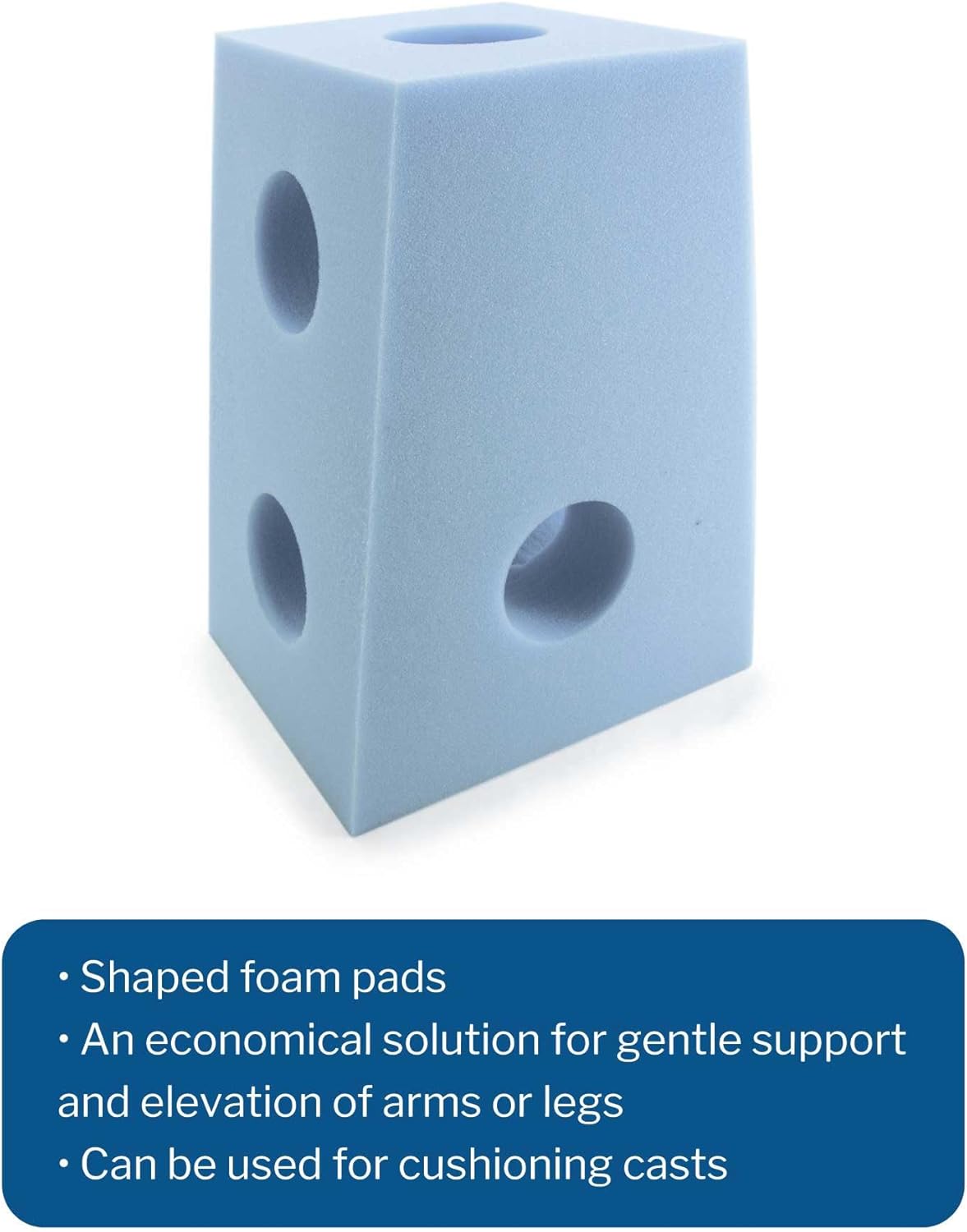 McKesson Carter Arm Elevator Foam Blue 5 Count
