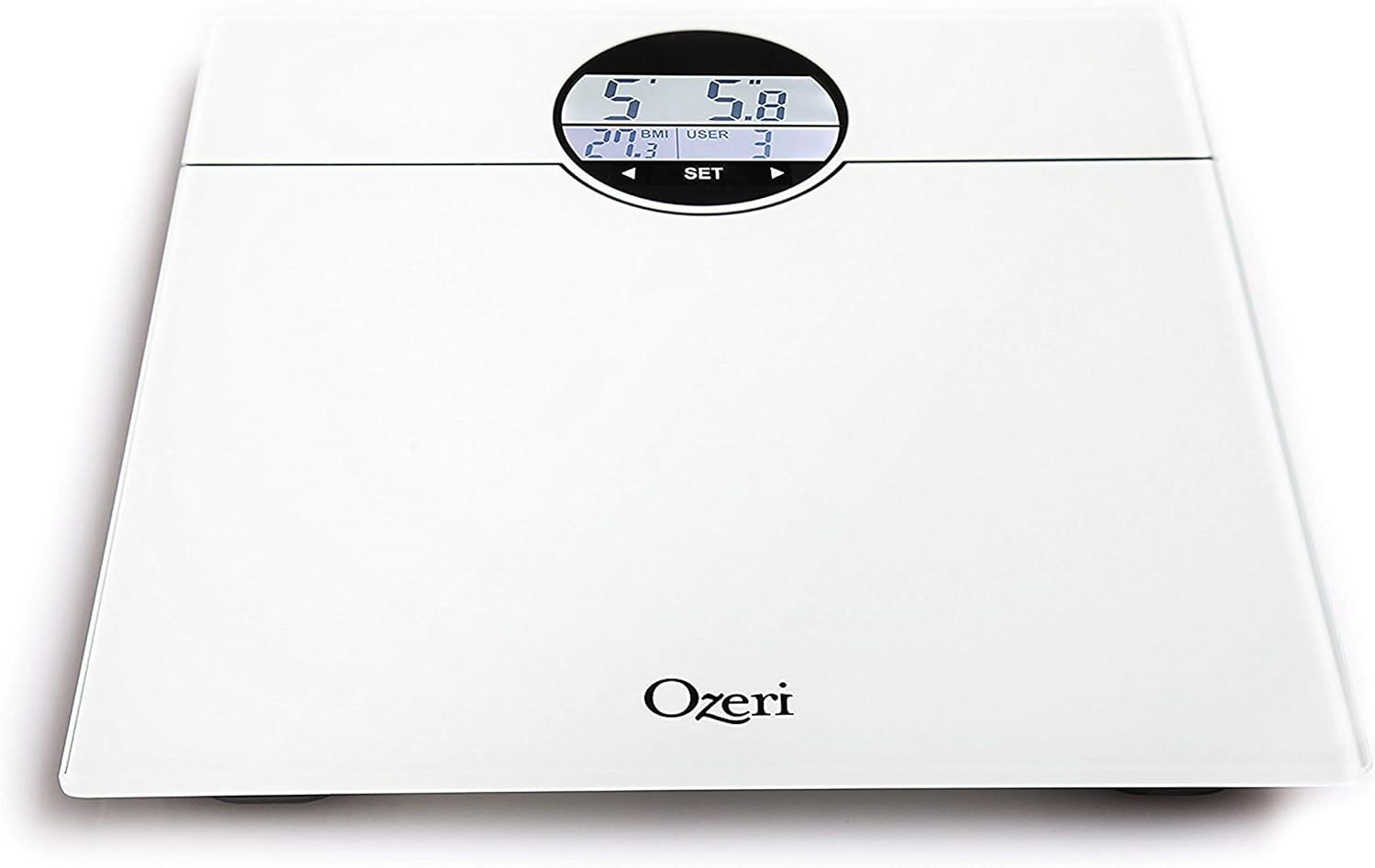 Ozeri WeightMaster 400 lbs Digital Scale with BMI Detection