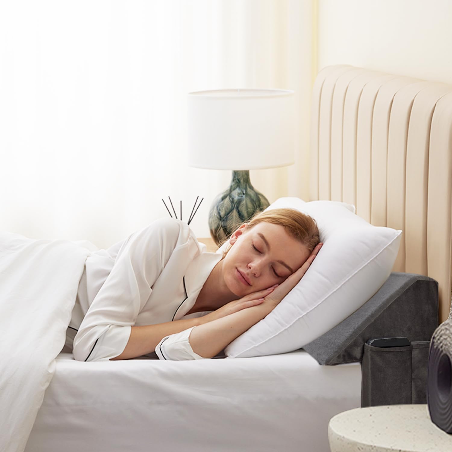 Bedluxe King Wedge Pillow Headboard - Gap Filler