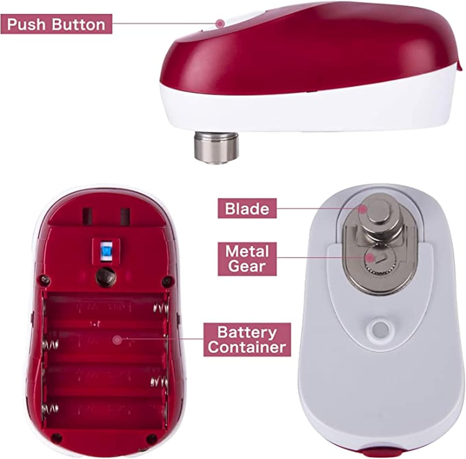 BIOBIE Electric Can Opener with One Touch Function