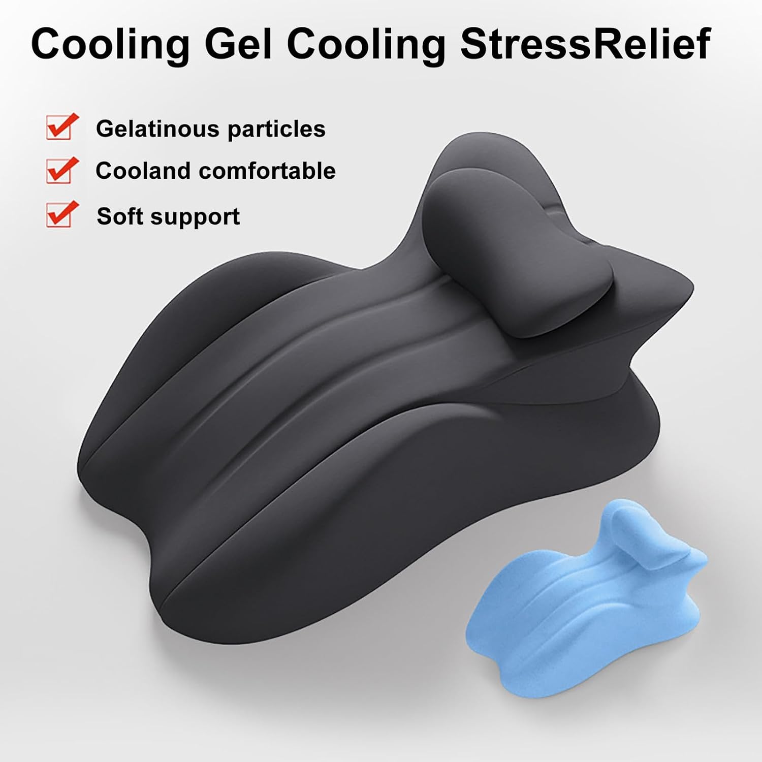 Ergonomic Butt Cushion for Couples with Mini Pillow