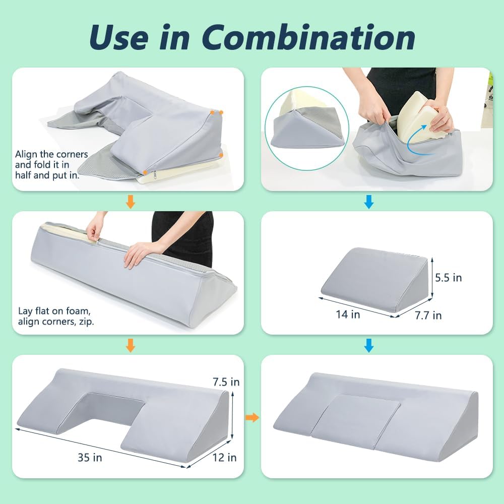 Mistuki Bed Sore Prevention Wedge Pillow for Post Surgery