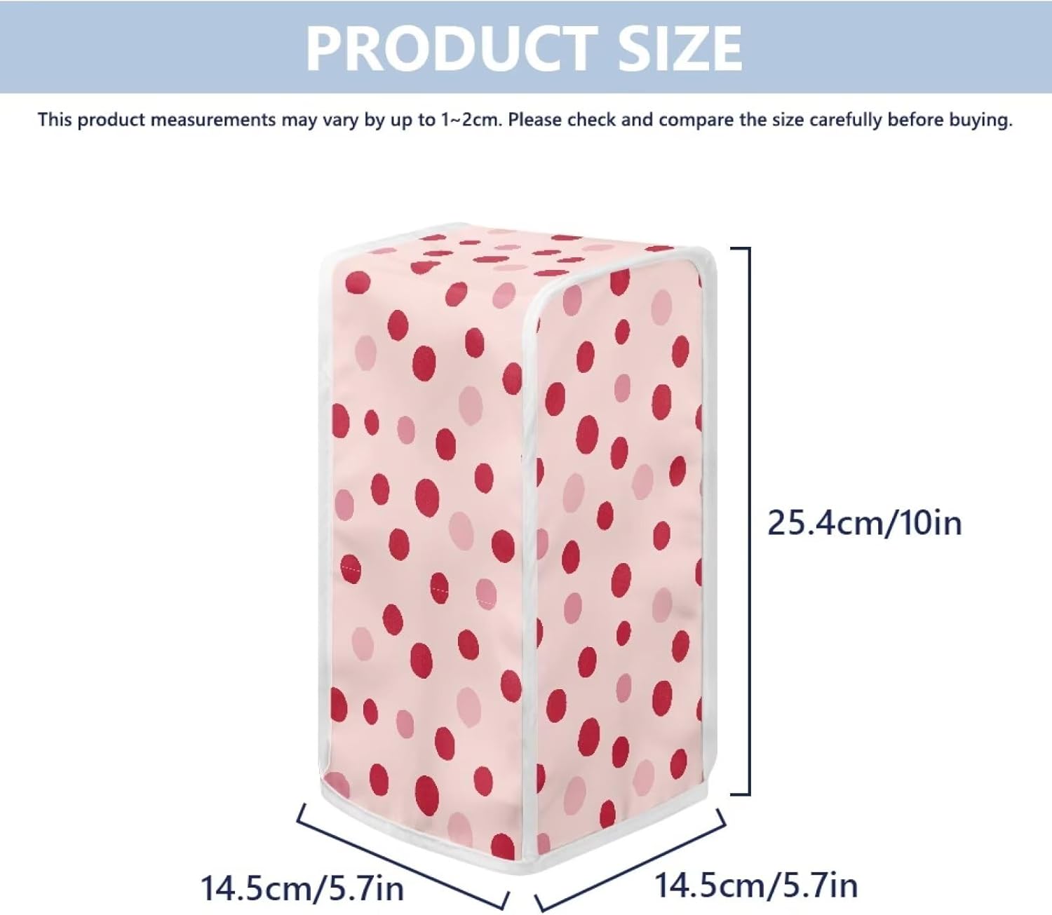 Pink Spots Can Opener Dust Cover for Kitchen
