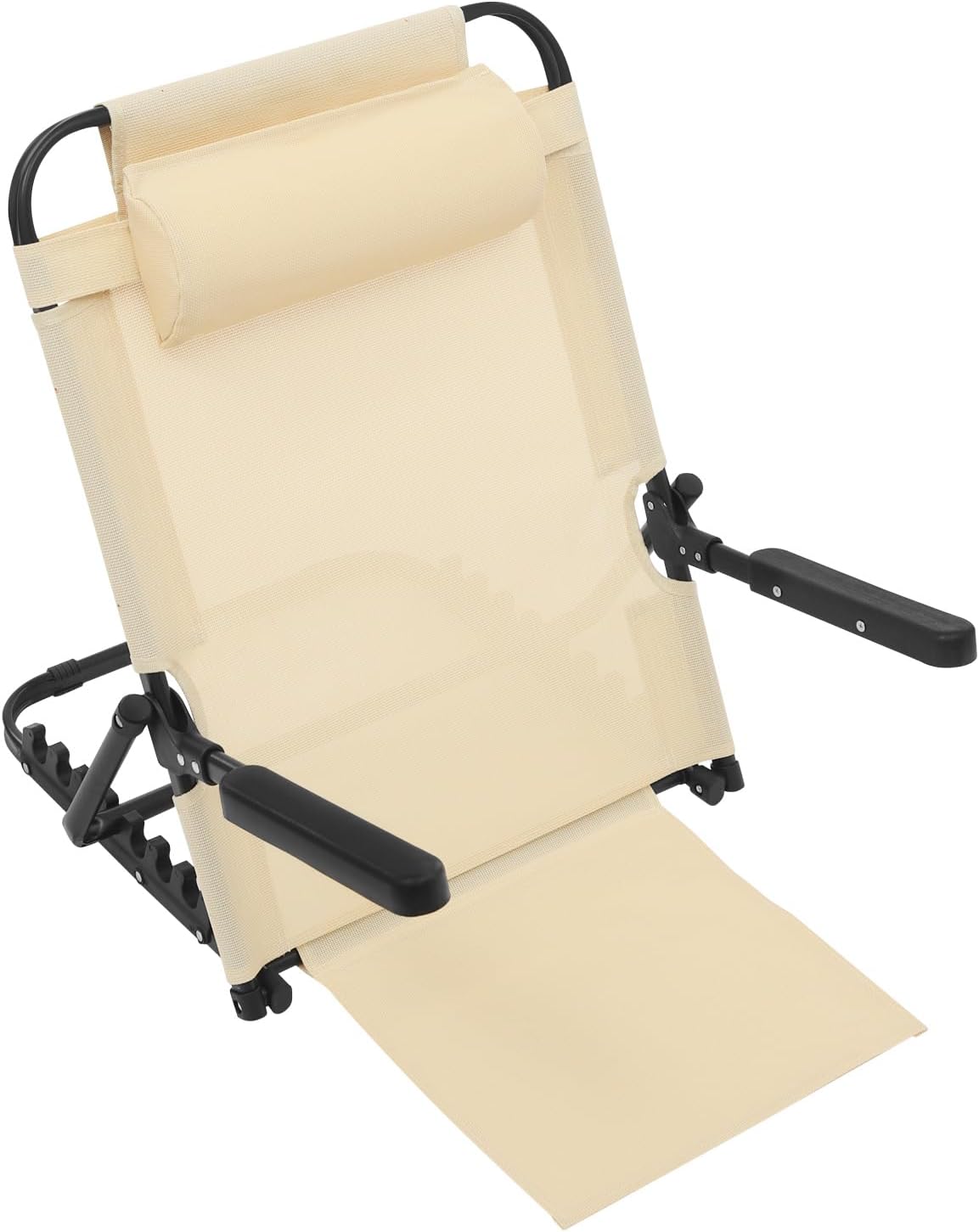 Eapmic Adjustable Lifting Bed Backrest with Armrest and Pillow