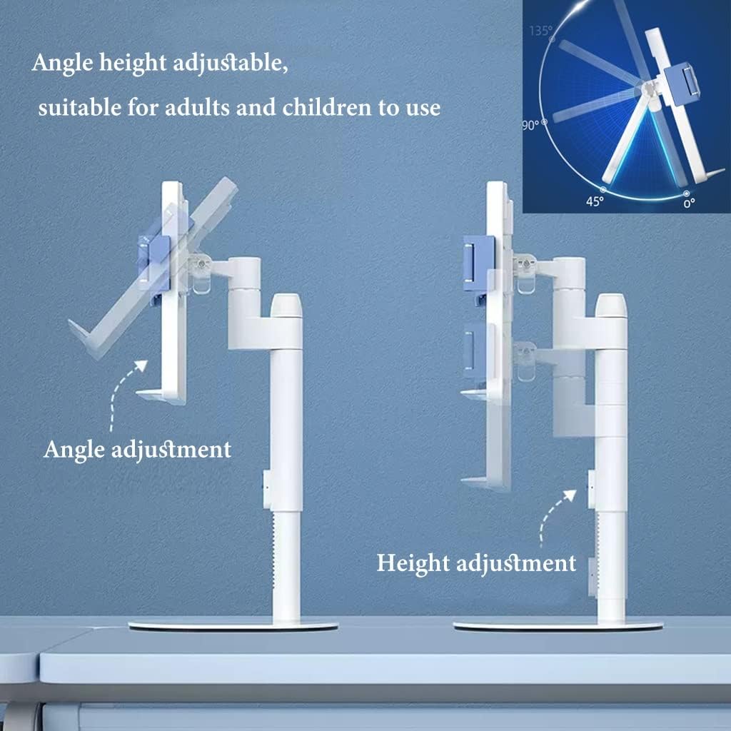 Adjustable Book Stand with Page Clips Ergonomic for Books Laptop