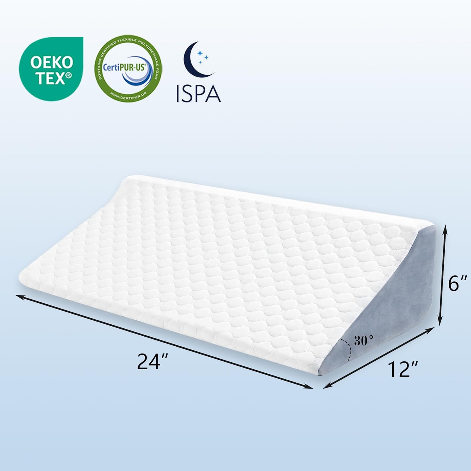 Flyxunfri Bed Wedge Pillow for Pregnancy and Post Surgery Support