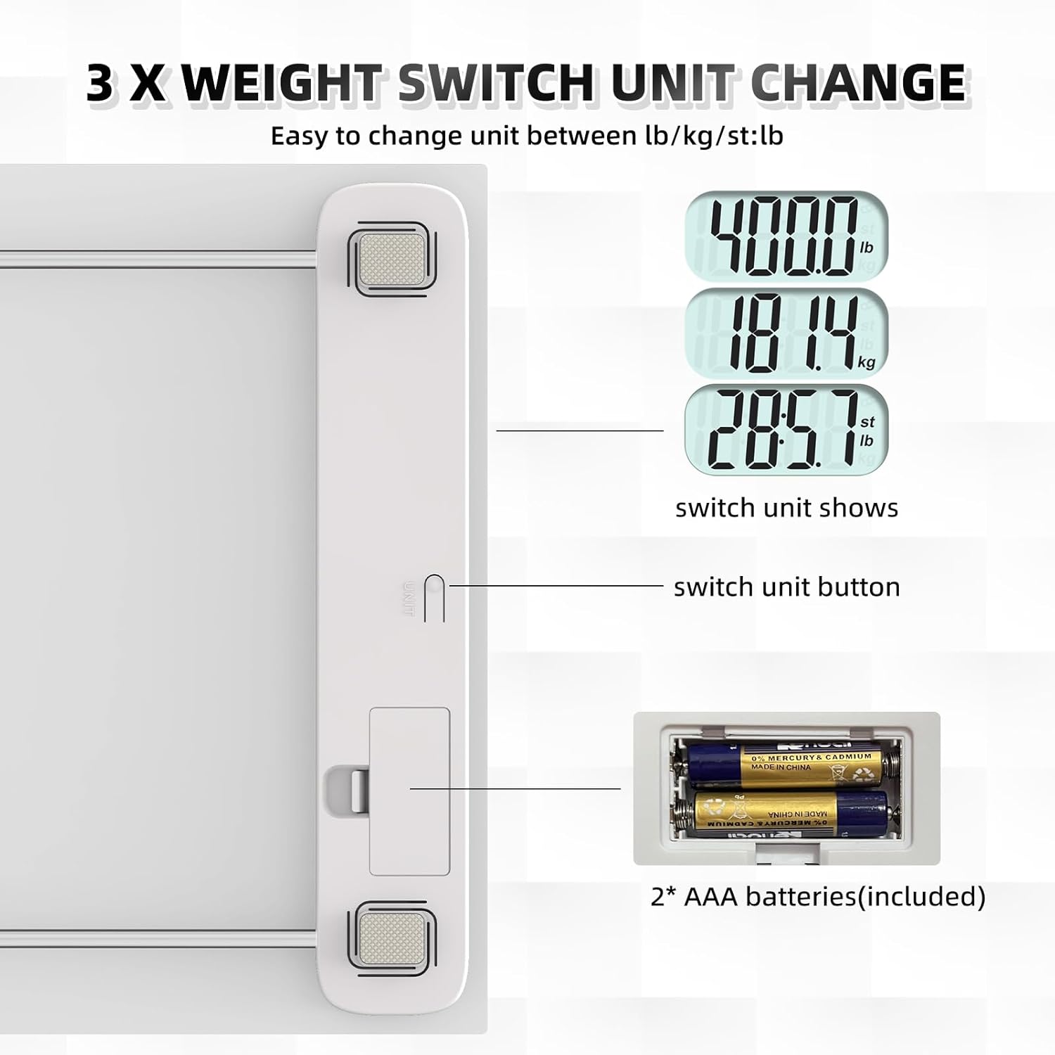 MPBEKING Digital Weight Scale with Tempered Glass and Tape Measure