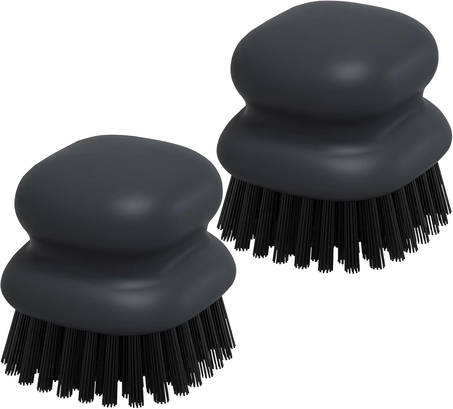MUUBOOX 2Pack Dish Scrub Brush Black