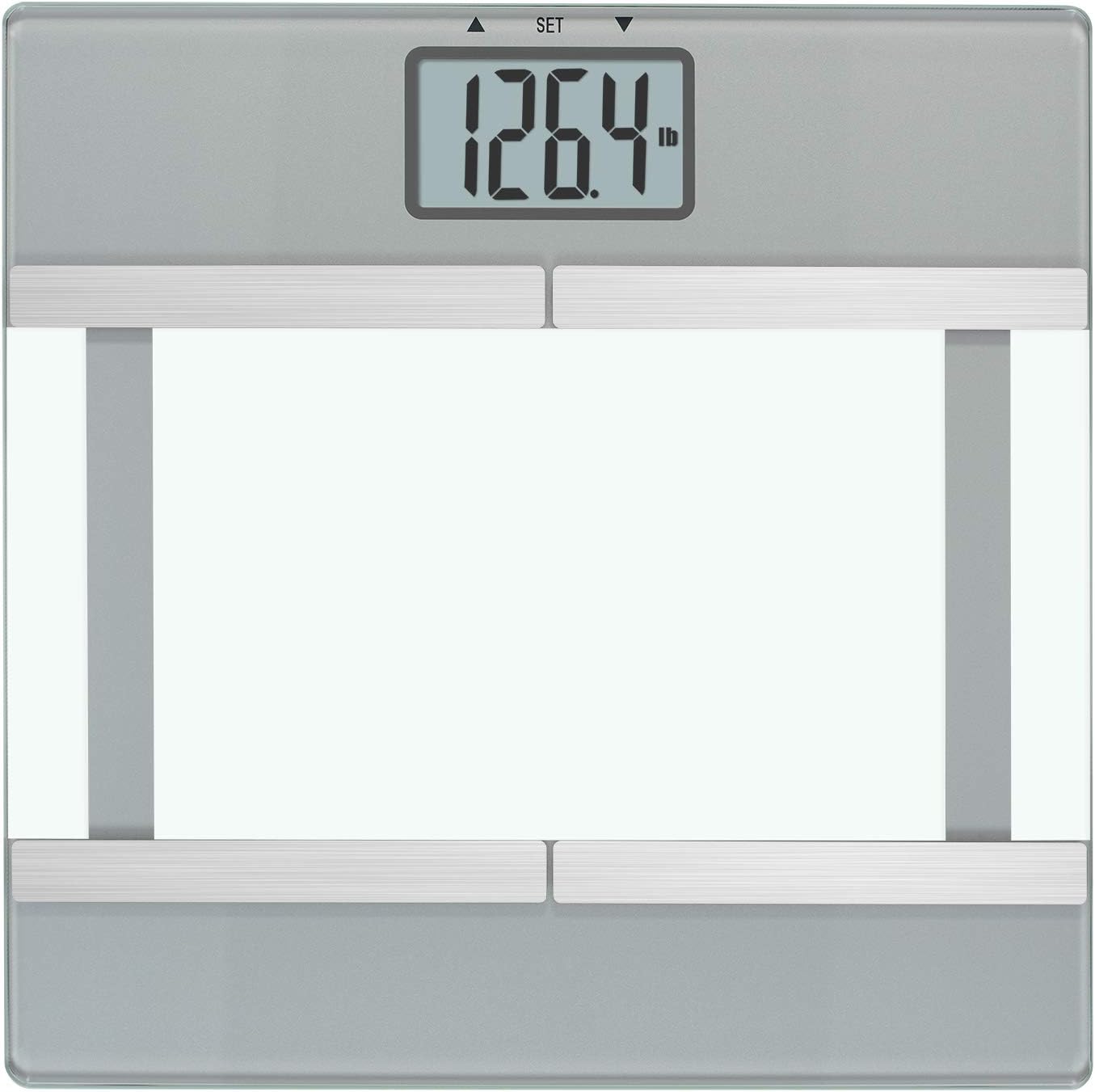 Instatrack Digital Body Composition Scale with Fat BMI Water 400 lb Silver