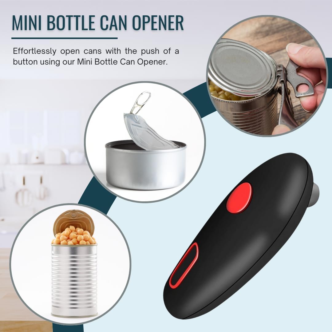 Jomoks Smooth Edge Electric Can Opener One Touch Battery Operated Hands Free