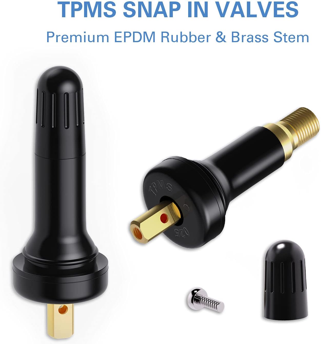 CKAuto TPMS 20008 Rubber Snap-in Valve Stem 50 pcsBag 1