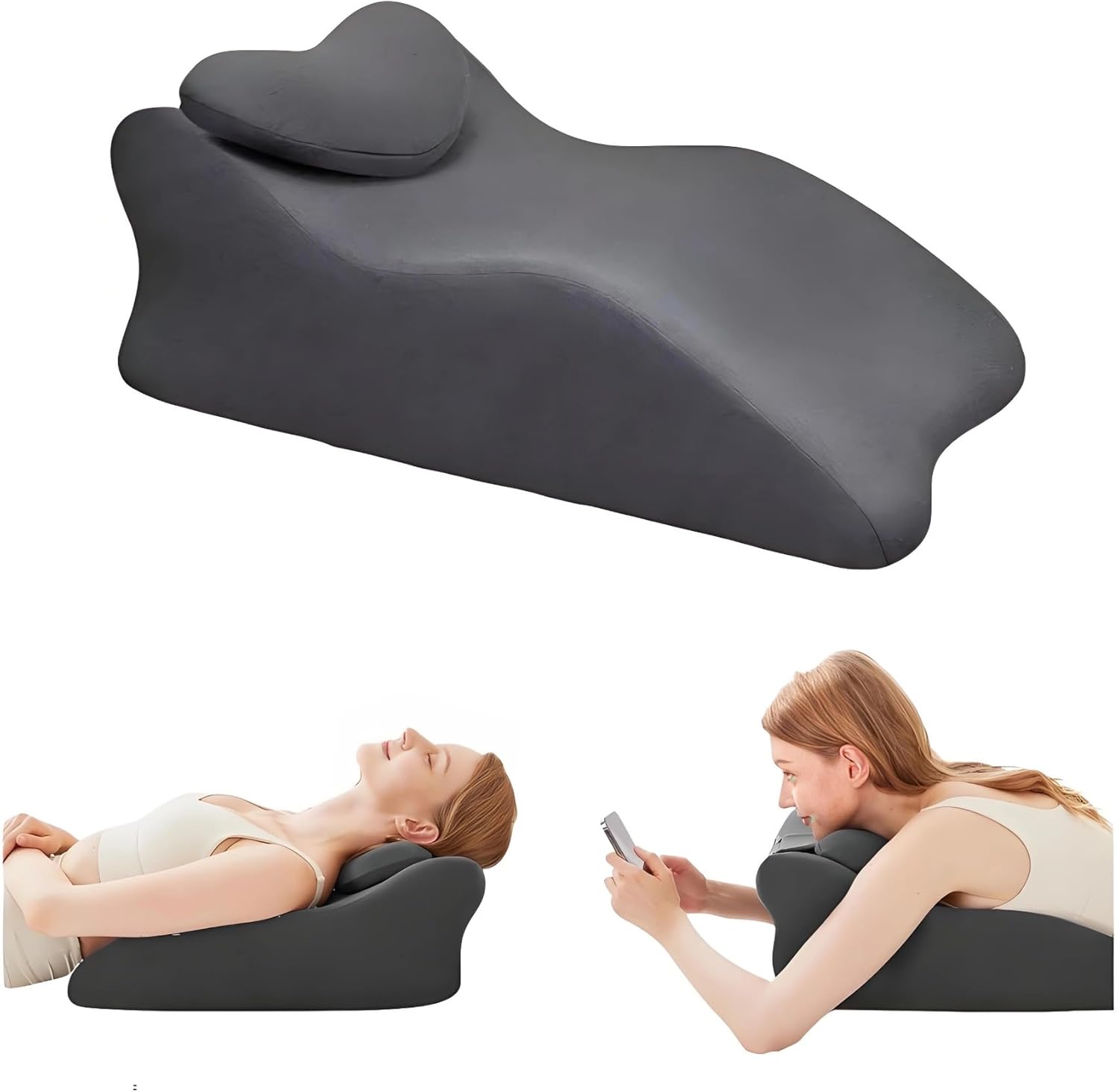 RLXROM Bed Wedge Pillow for Prone Position Reading