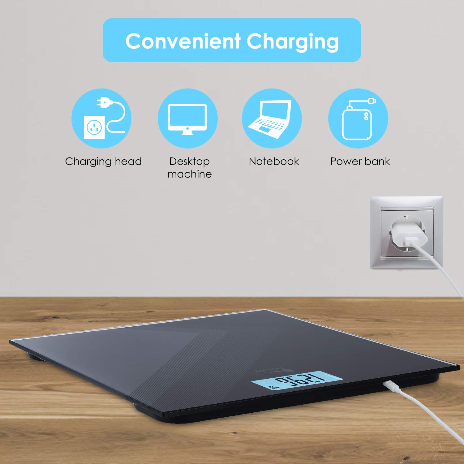 Himaly Digital Weight Scale with Weight Change Detection