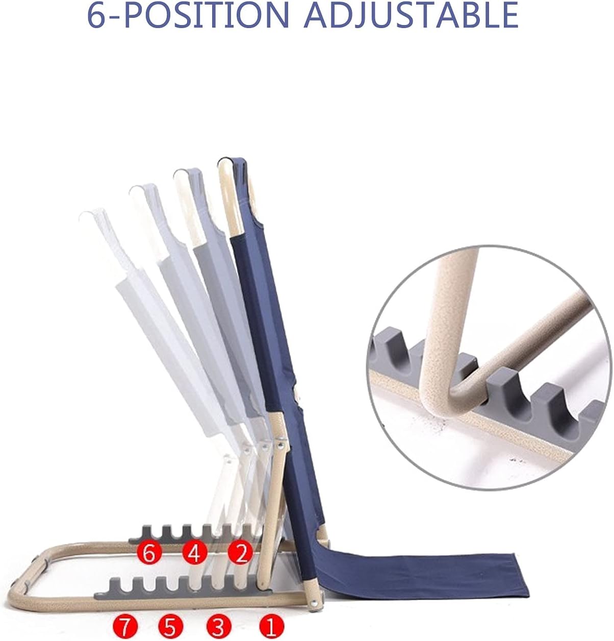 Adjustable Padded Foldable Backrest for Travel and Home Use