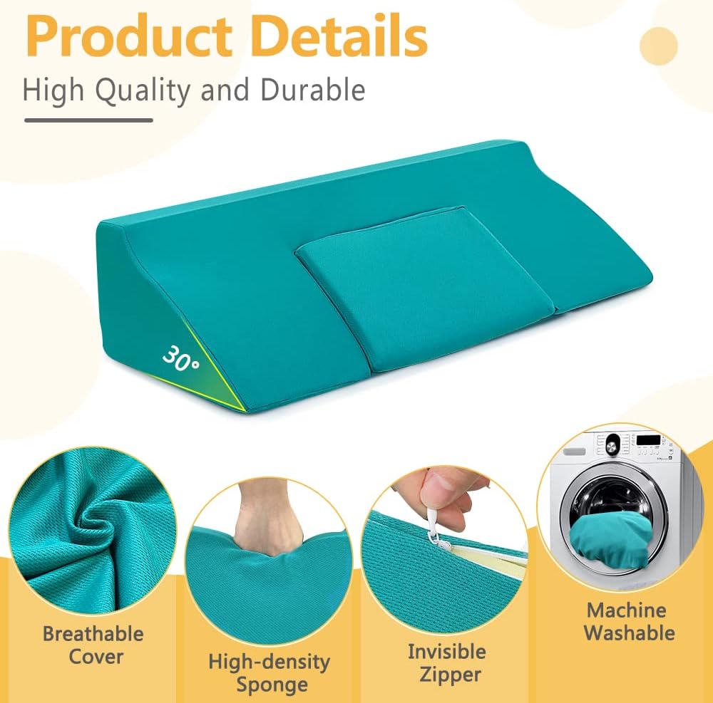 NEAUDE Bed Sore Prevention Wedge Pillow with Detachable Design