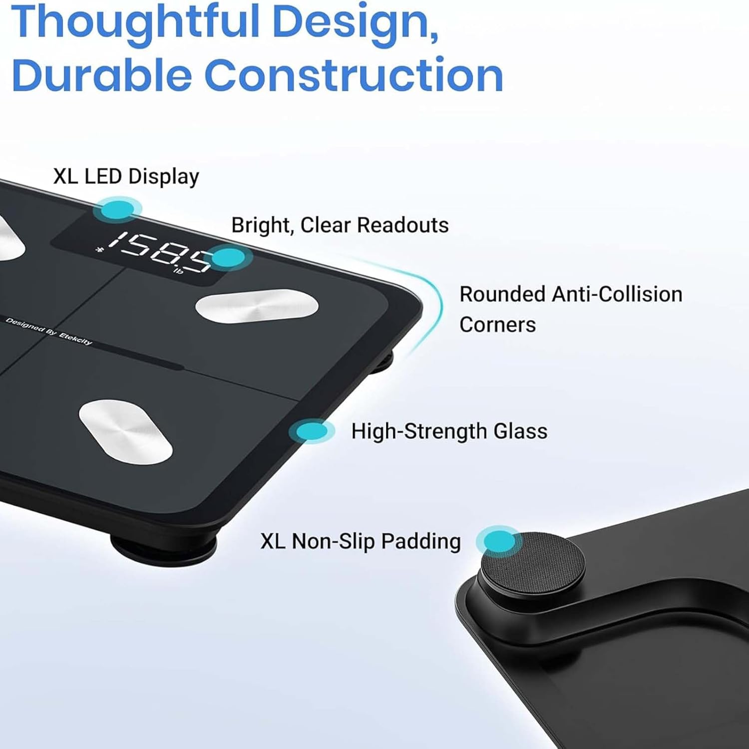 Smart Scale for Body Weight and Fat Analysis