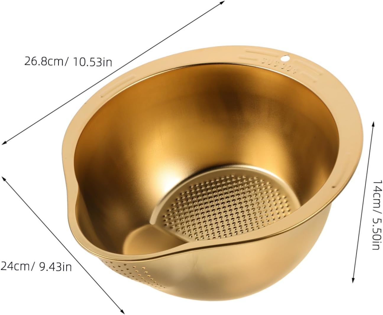 ABOOFAN Stainless Steel Colander with Drain Board