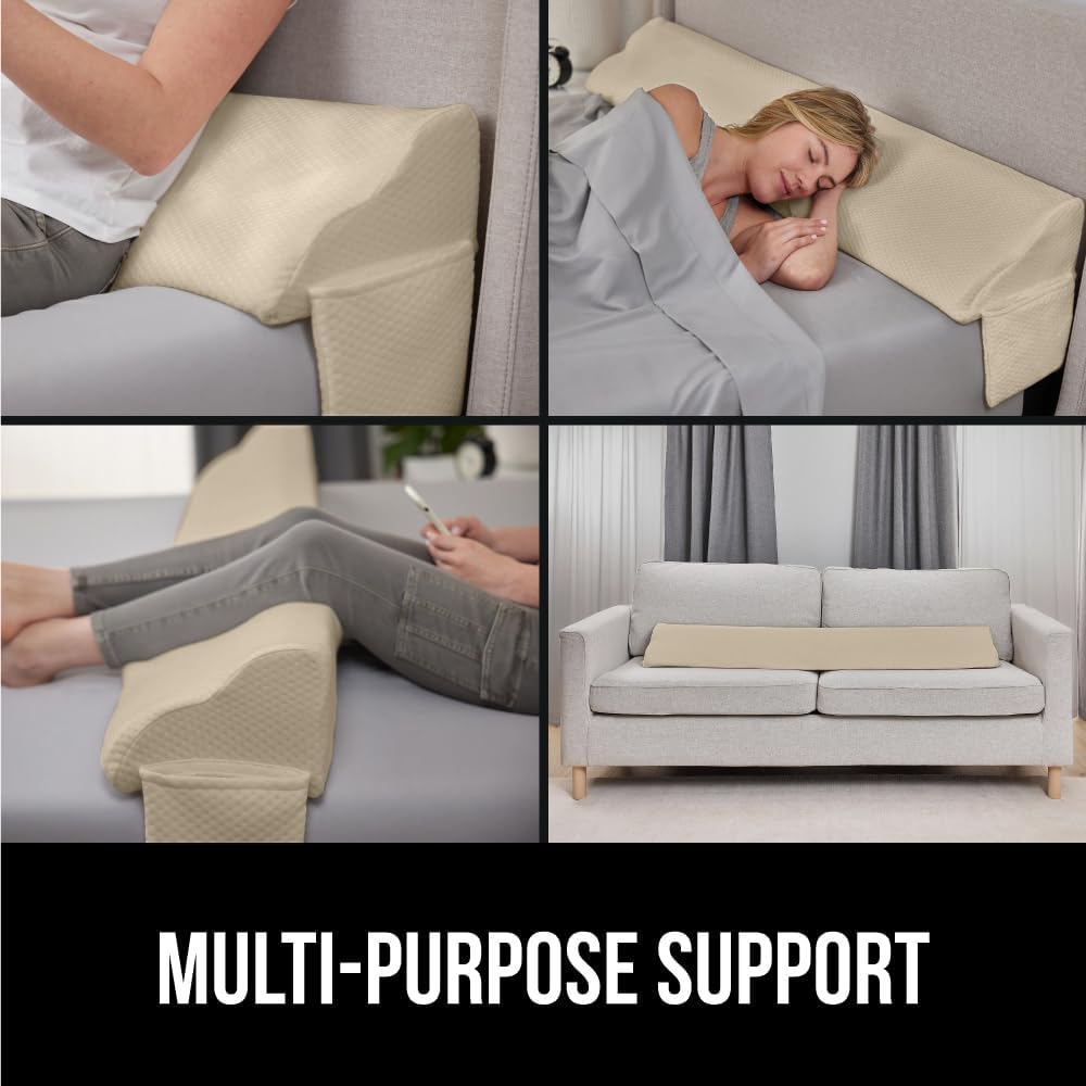 GORILLA GRIP King Bed Wedge Pillow Gap Filler 1