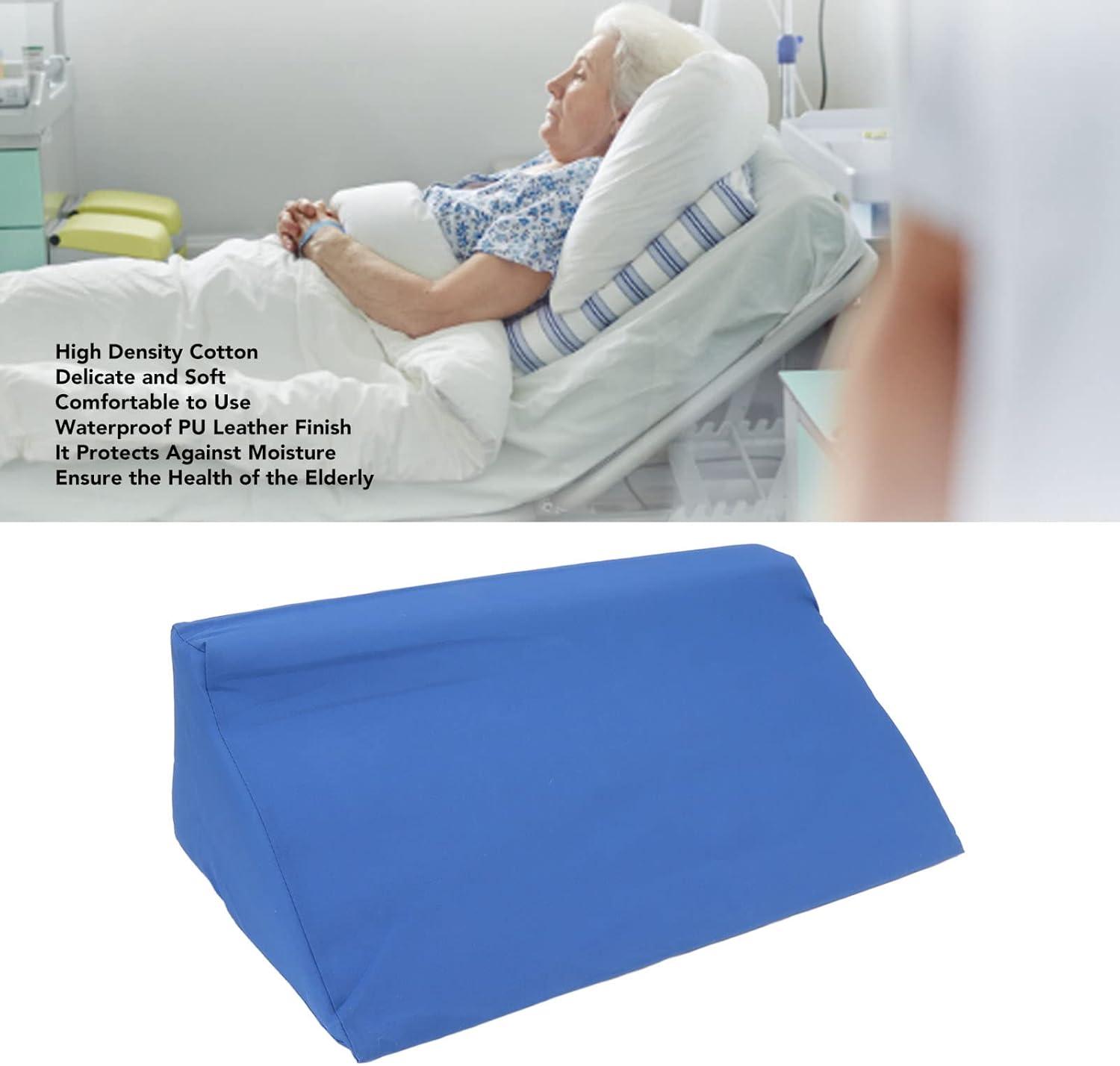 Walfront Bed Wedge Pillow for Adults Side Sleepers and Pregnant Women