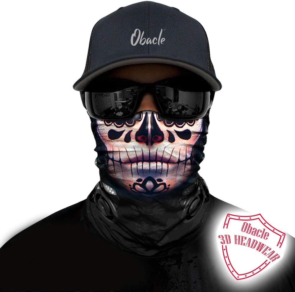Obacle 3D Skull Face Mask for Women
