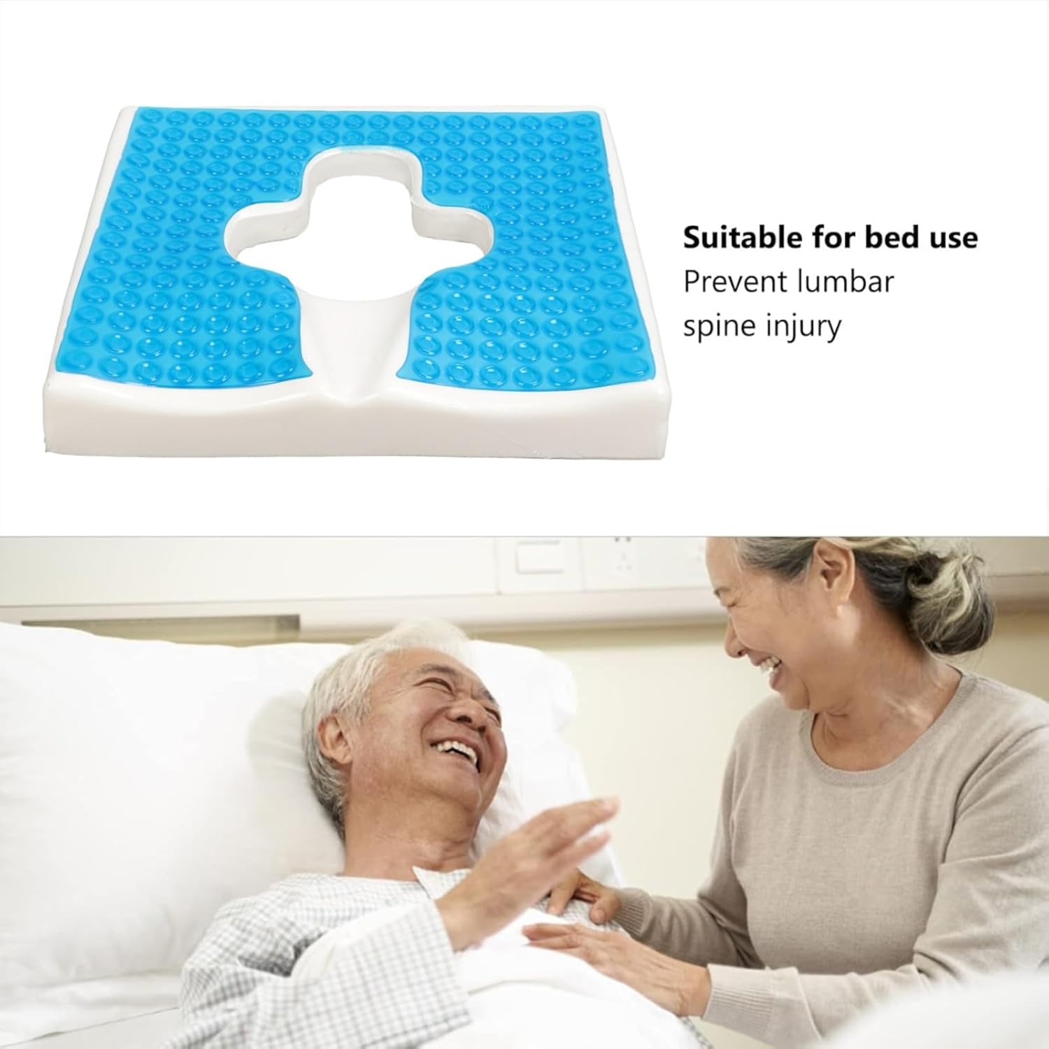 T-Shaped Anti-Decubitus Bed Cushion for Elderly and Disabled