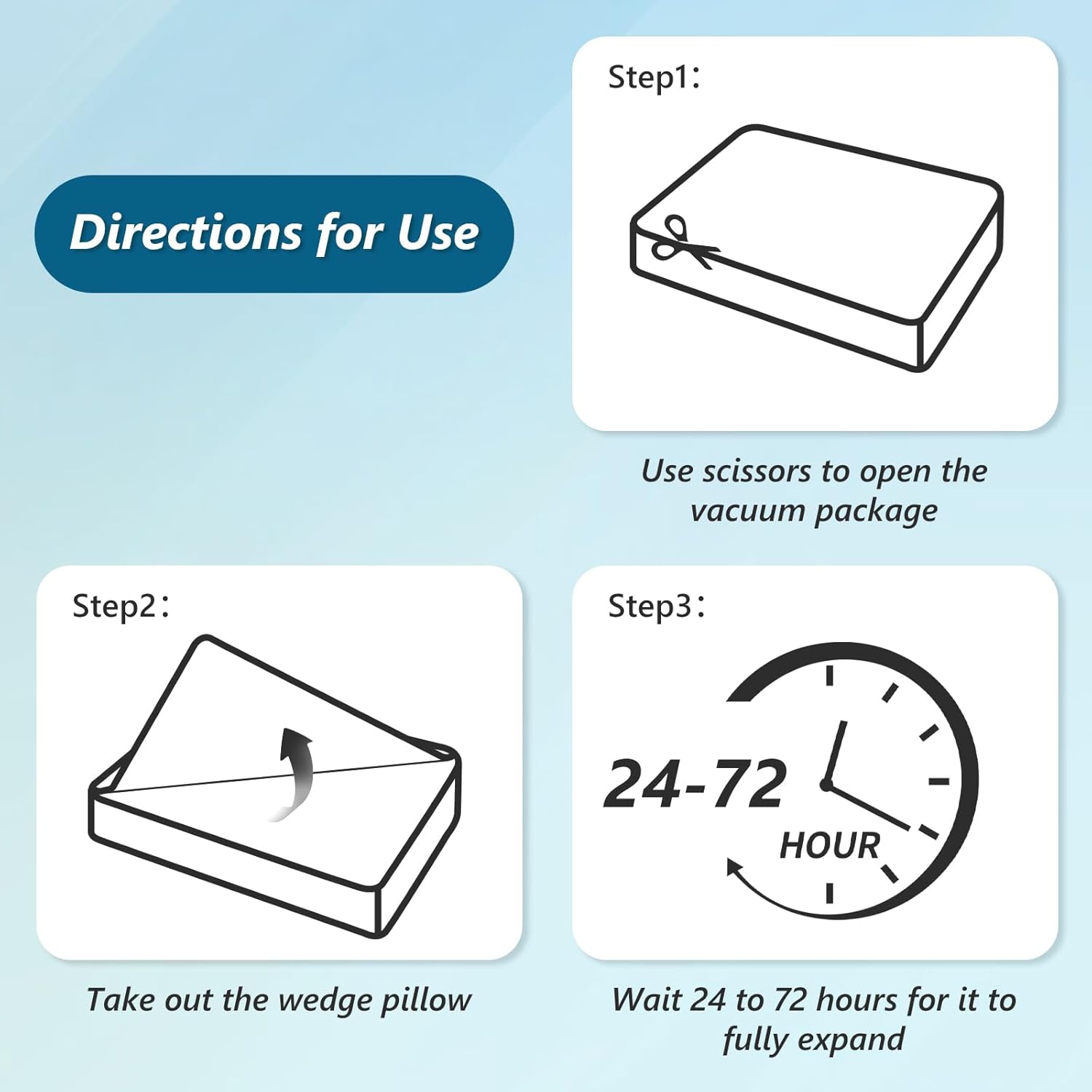 Longering 6PCS Orthopedic Wedge Pillow Set for Post Surgery Back Pain Relief