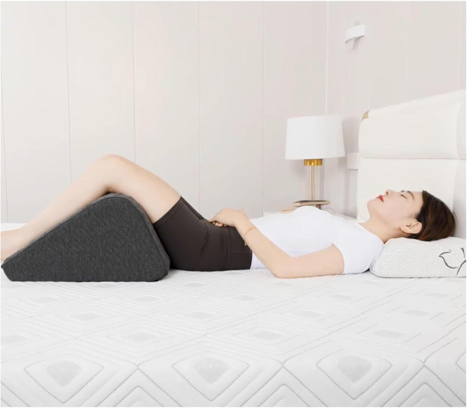 ERRULAN Bed Wedge Pillow with Washable Cover