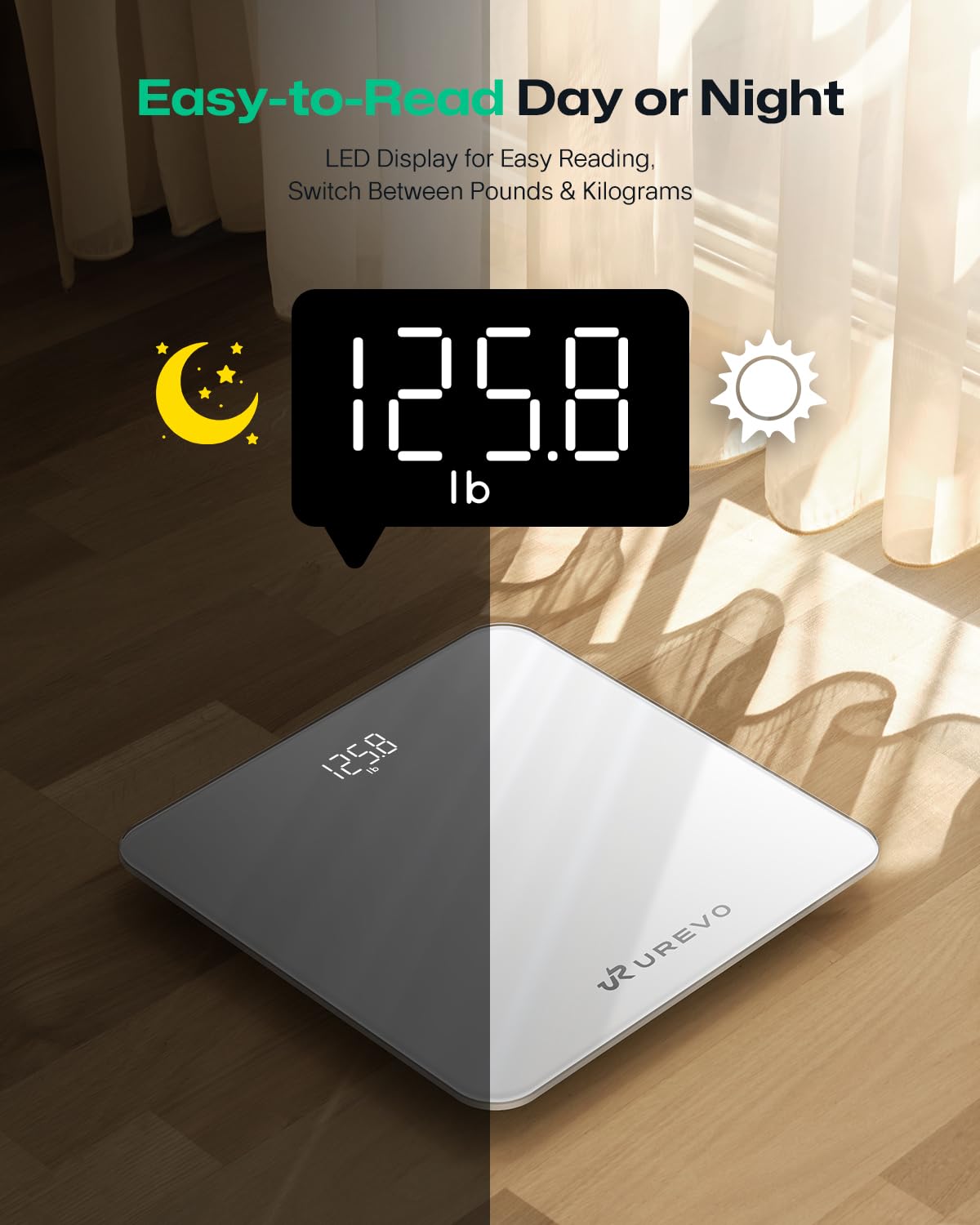 UREVO Smart Scale for Body Weight Tracking