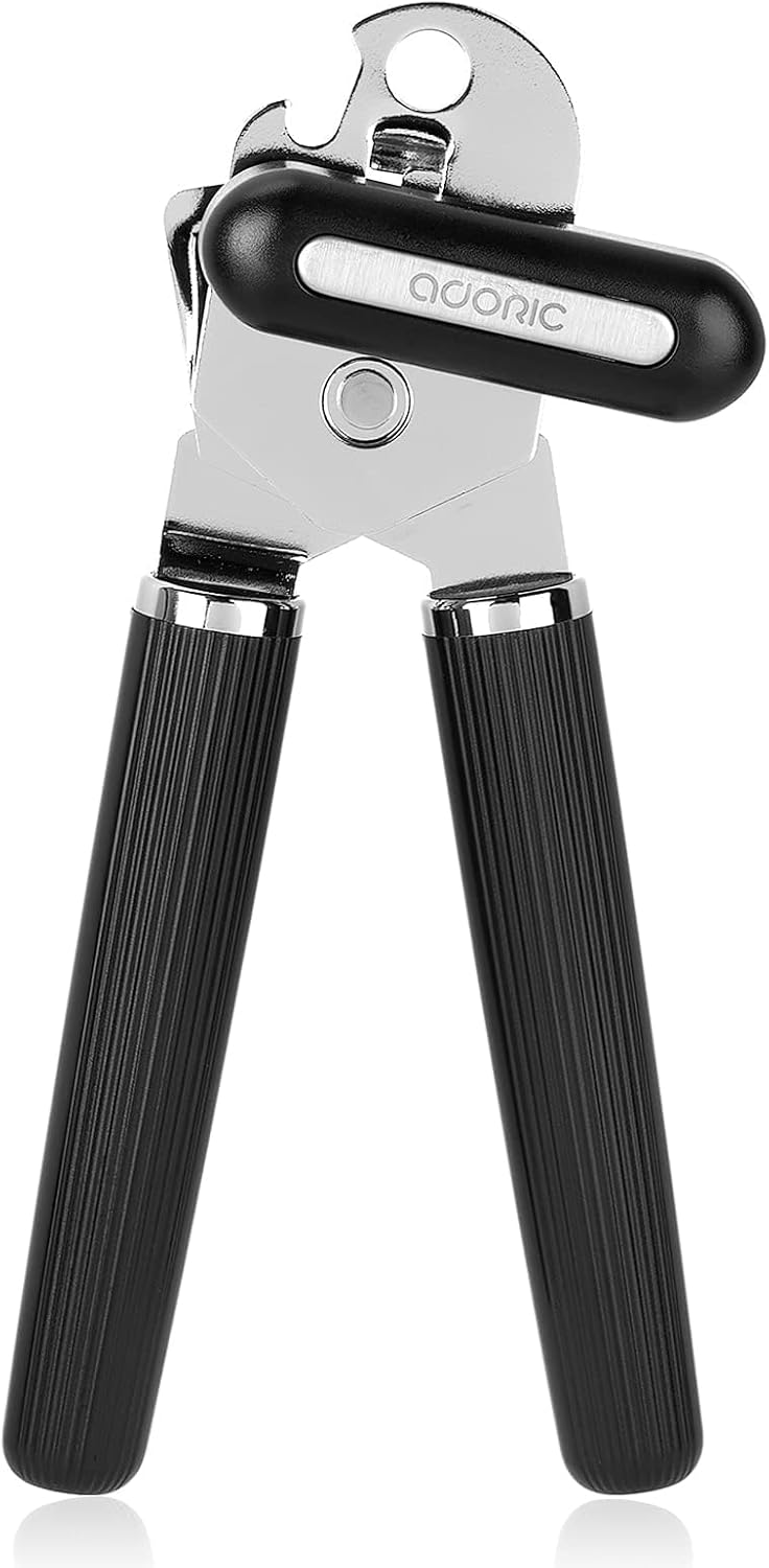 Adoric Heavy Duty Stainless Steel Can Opener with Ergonomic Handles