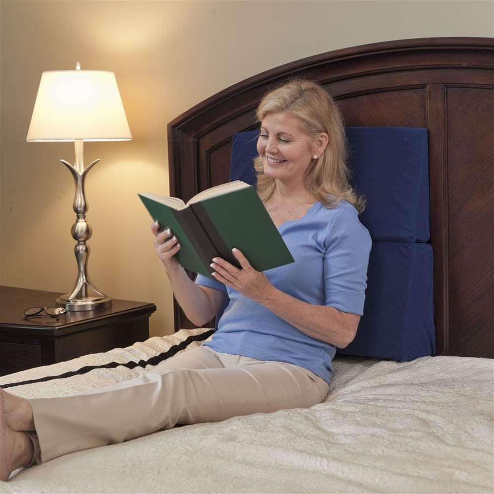 Drive Medical 12 Inch Folding Bed Wedge Blue