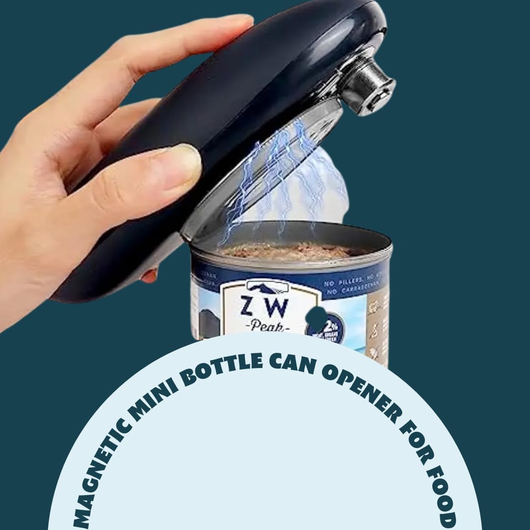 Jomoks Smooth Edge Electric Can Opener One Touch Battery Operated Hands Free