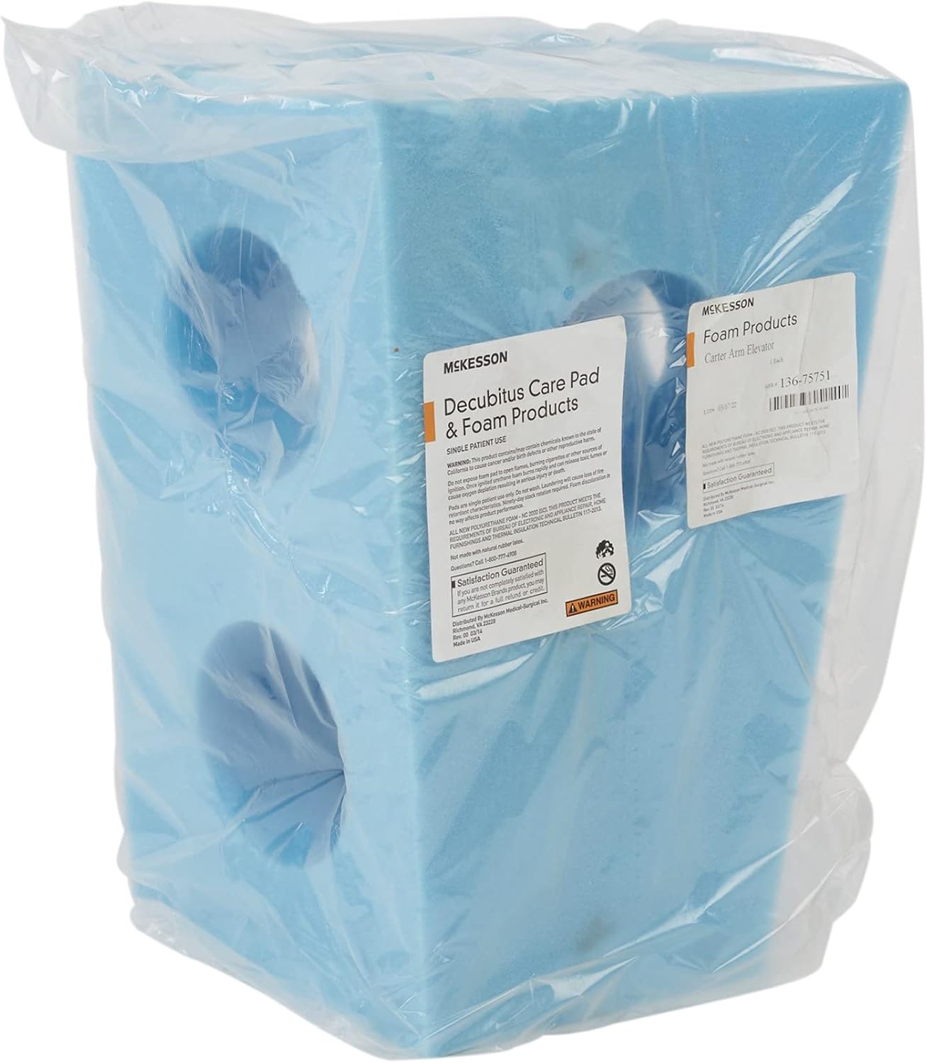 McKesson Carter Arm Elevator Foam Blue 5 Count