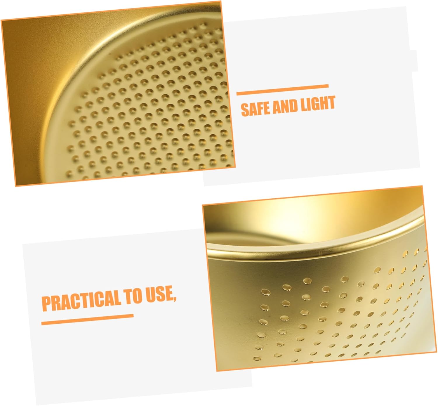 Luxshiny Stainless Steel Colander with Drain Basket