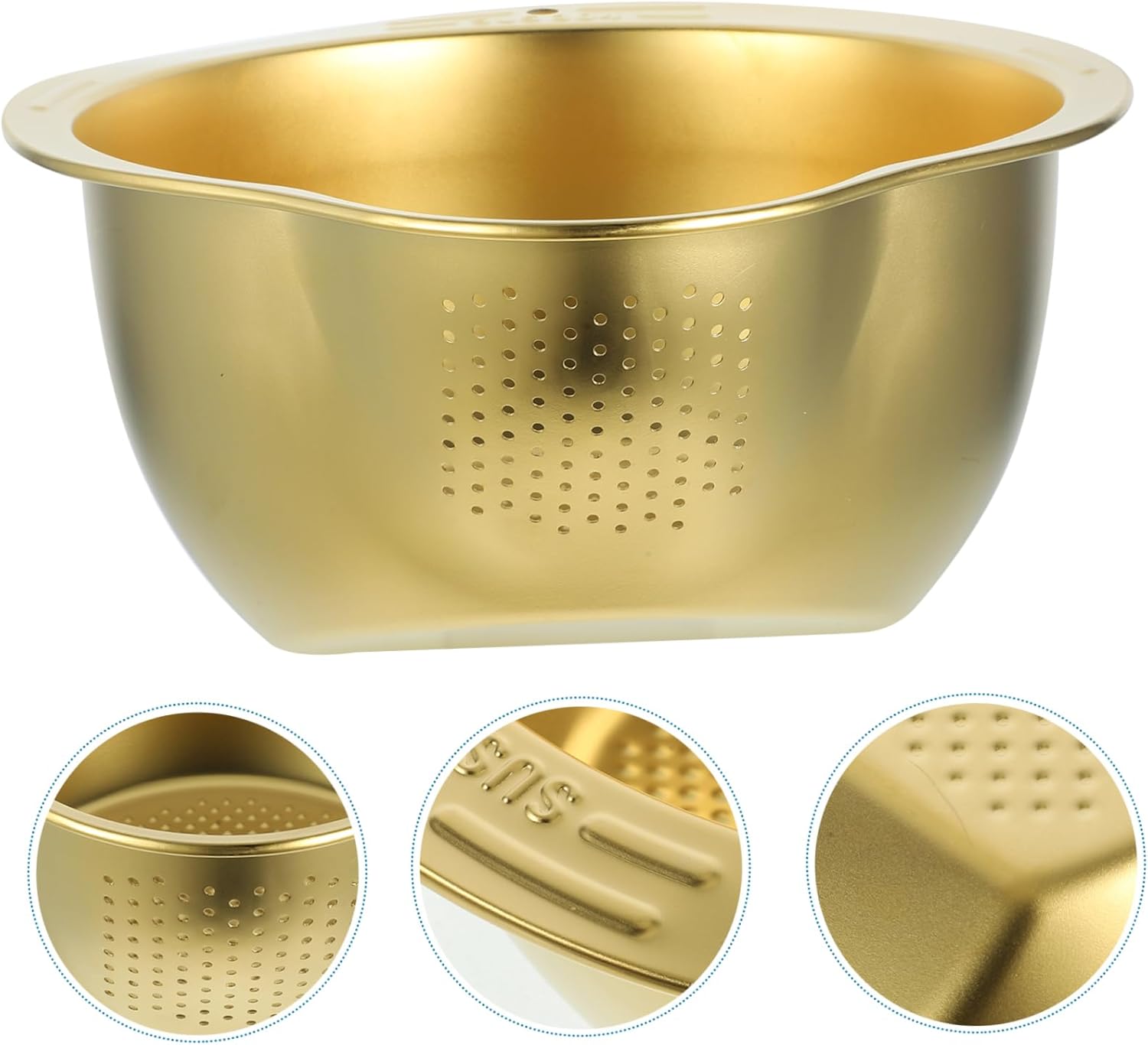 Luxshiny Stainless Steel Colander with Drain Basket