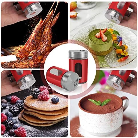Accmor 2pcs Salt and Pepper Shakers in Red