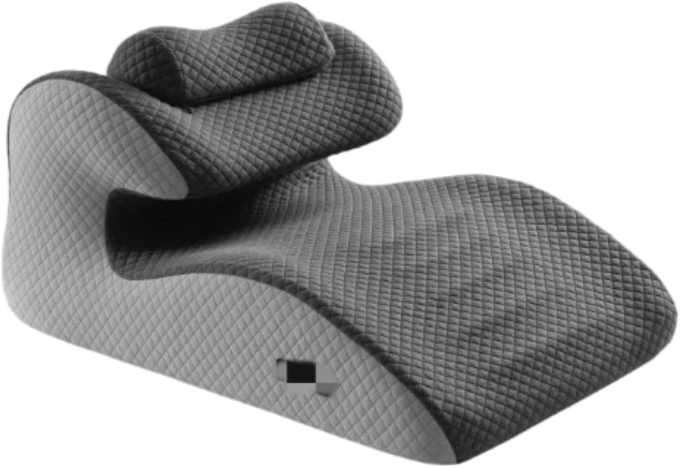 Memory Foam Bed Wedge Pillow for Prone Support Gray