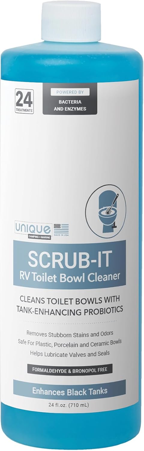 Unique Scrub-It RV Toilet Bowl Cleaner Liquid - 24 oz