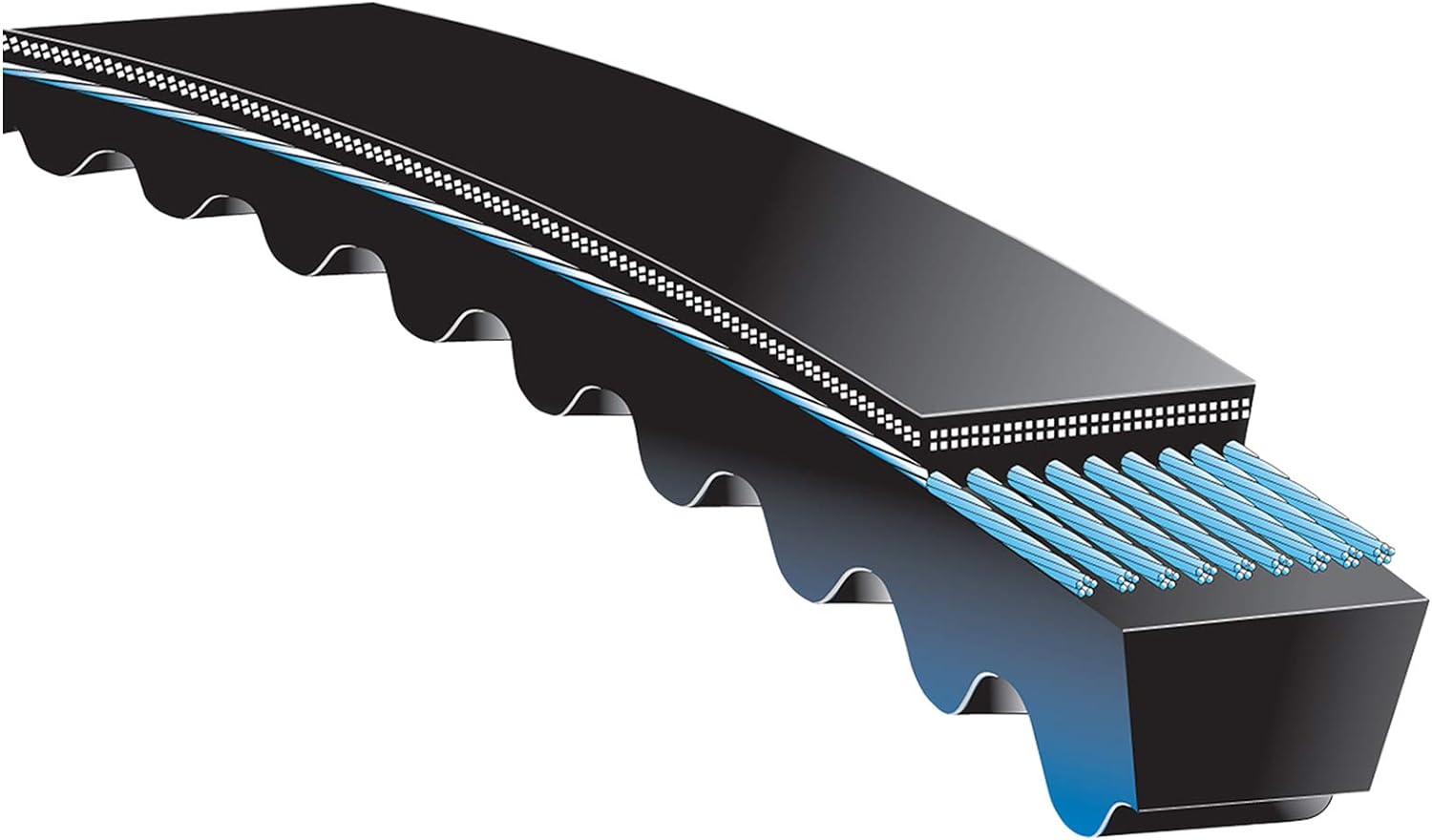 Gates Belt 3VX280 - High Power V Belt for Industrial Use