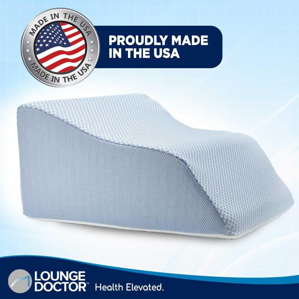 Lounge Doctor Elevating Leg Wedge Pillow - Heather Grey