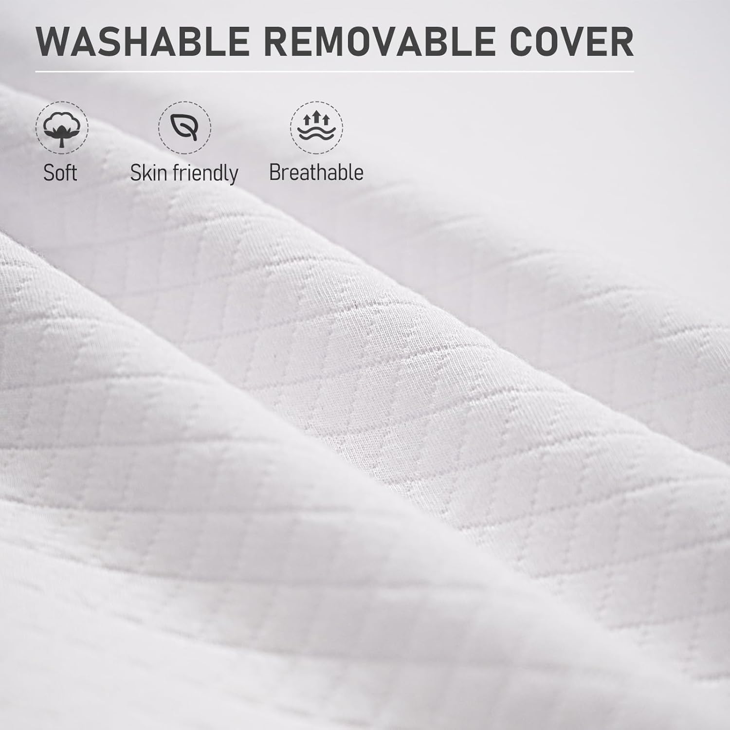 SUNYRISY Adjustable Wedge Mattress Topper for Acid Reflux and Back Pain