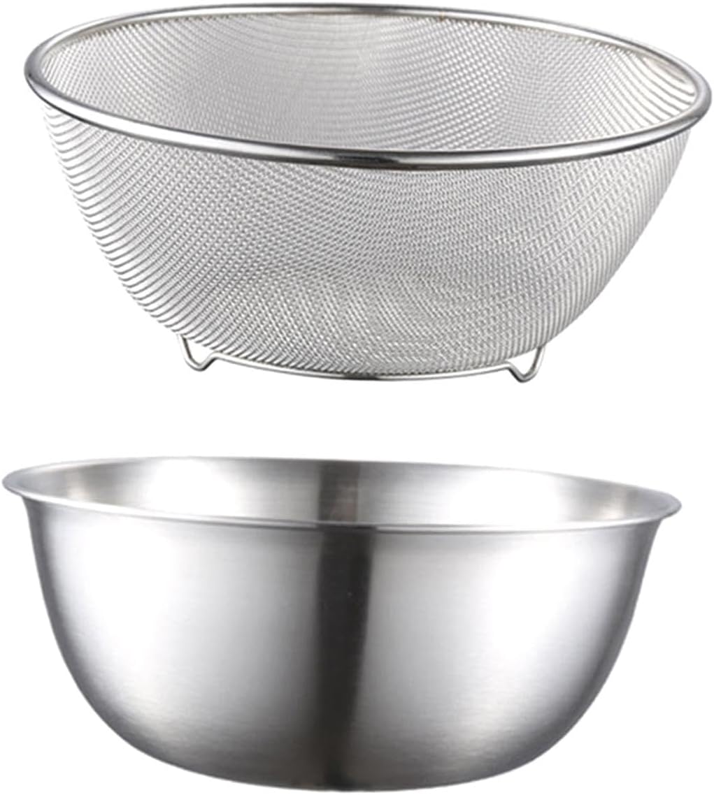 JISADER 2 Pieces Colander Bowl Set