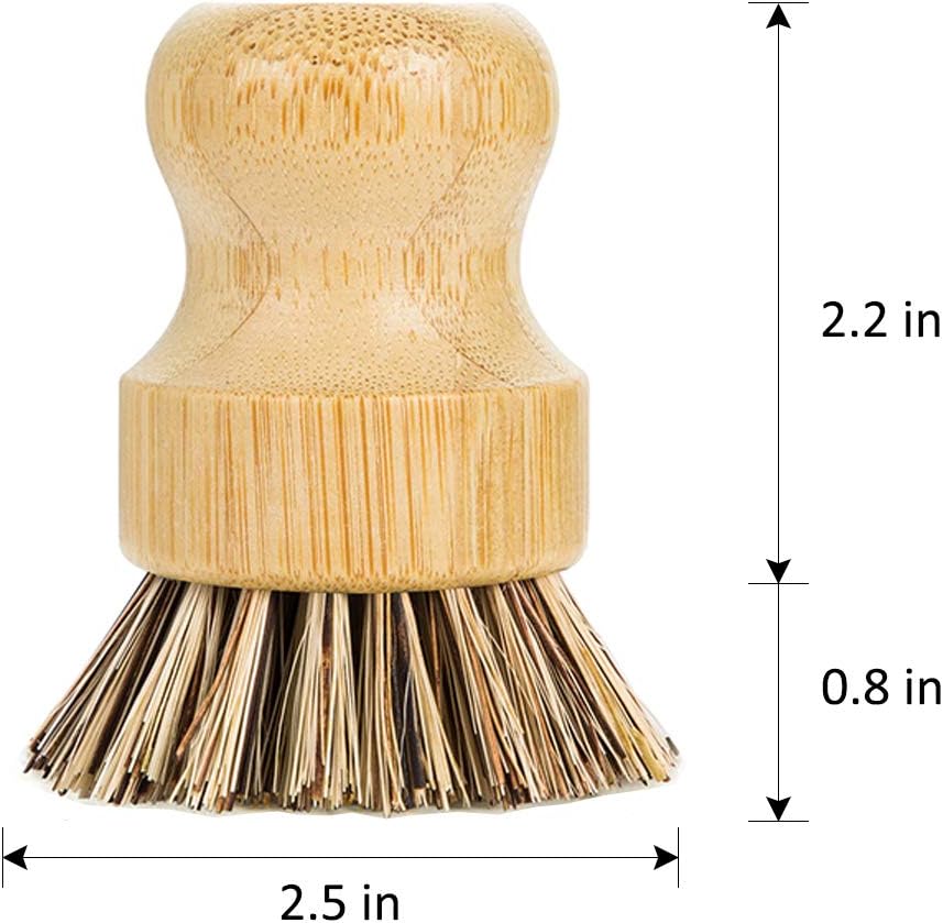 Greenth Pro Palm Pot Dish Brush Set 2 Pack