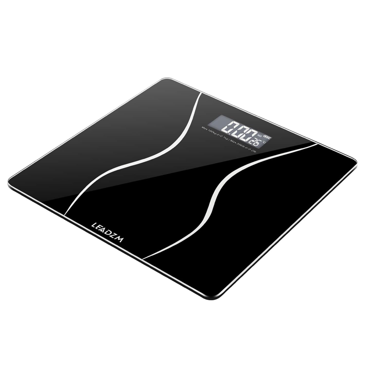 LEADZM 180Kg Slim Waist Digital Scale Black
