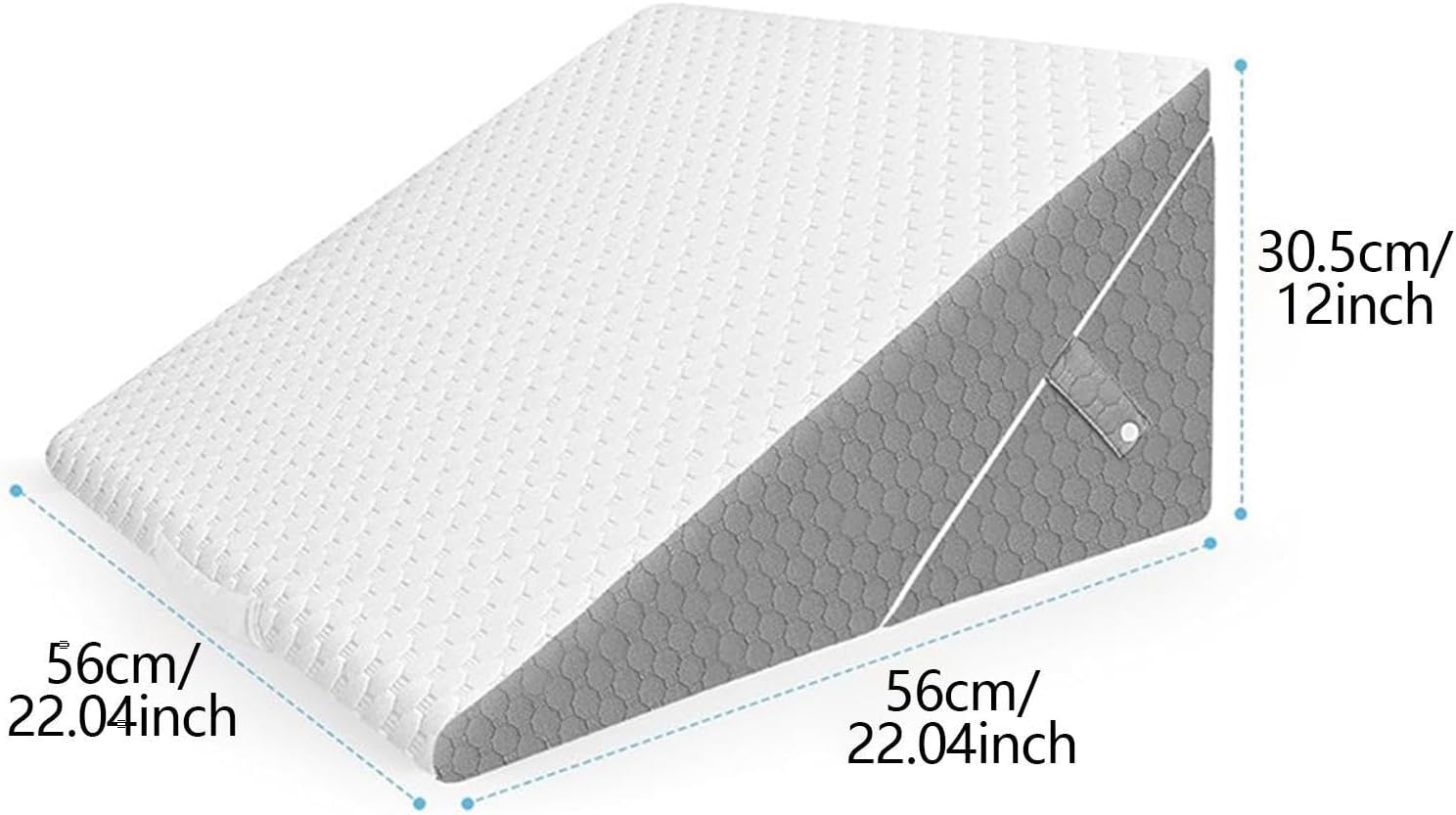 Leefasy Memory Foam Bed Wedge Pillow with Removable Cover
