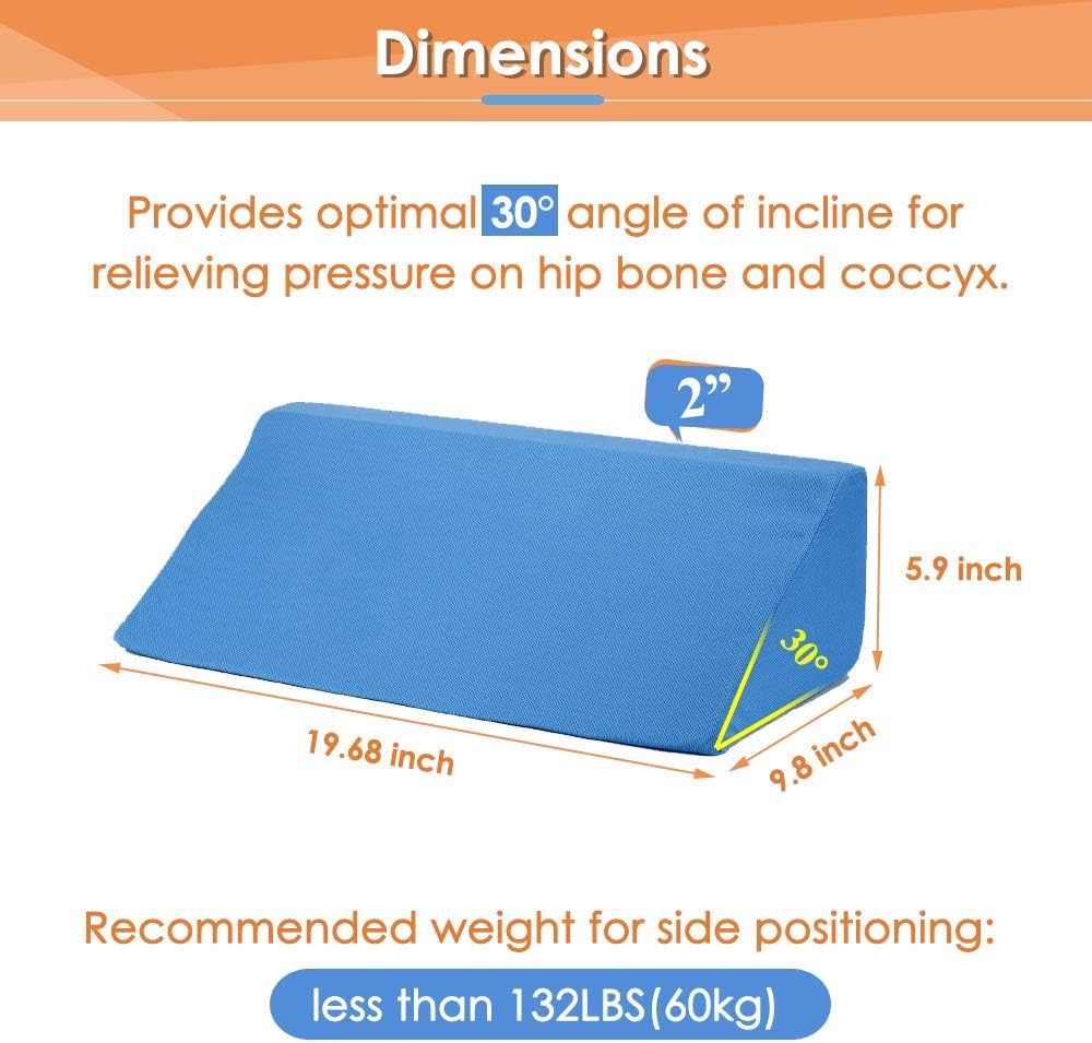 NEPPT 30 Degree Bed Wedge for Back Pain and Leg Elevation