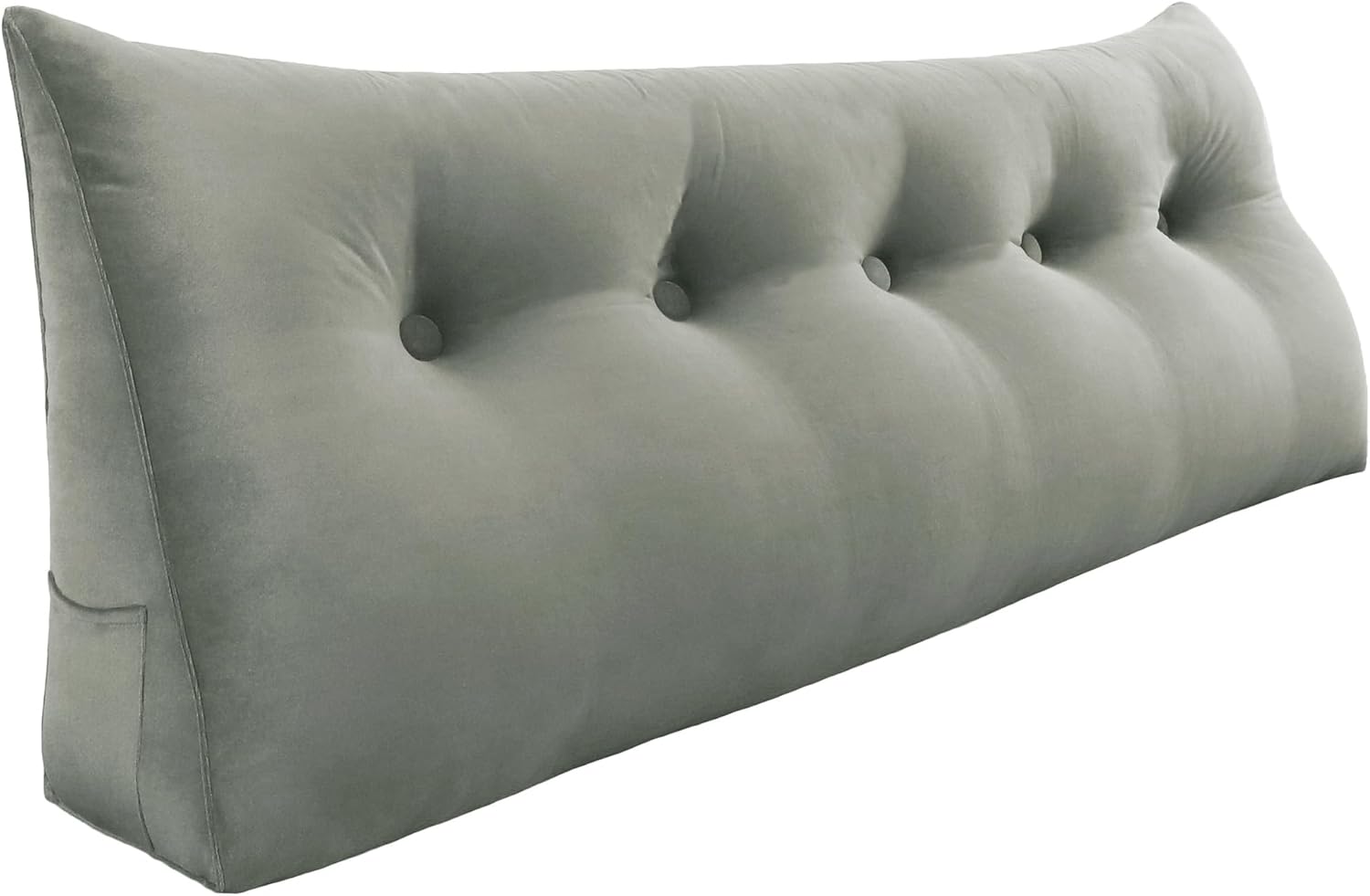 Rucener 11 lbs Velvet Wedge Pillow with Side Pockets
