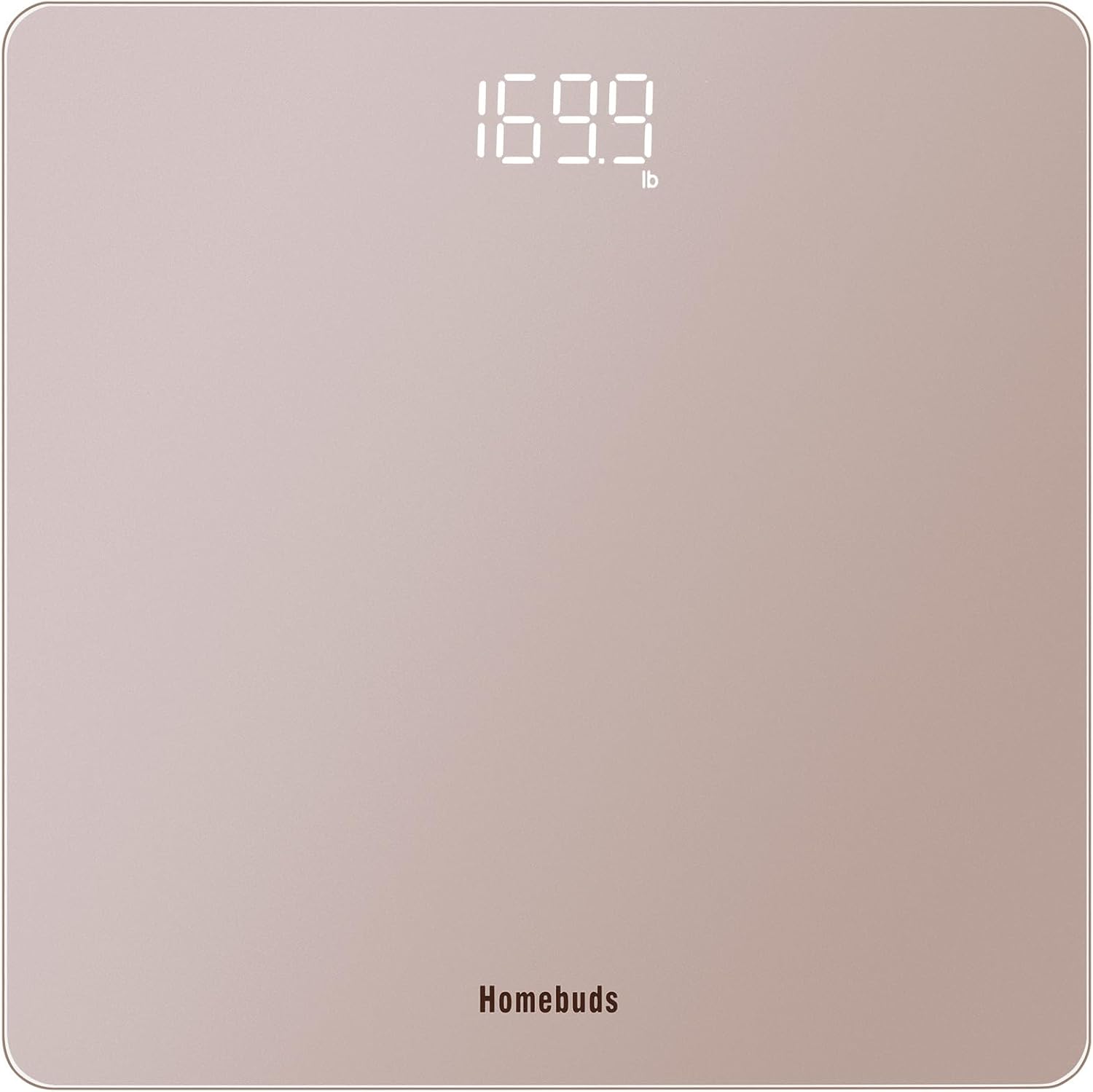 HomeBuds Digital Bathroom Scale 400lbs Rose Gold