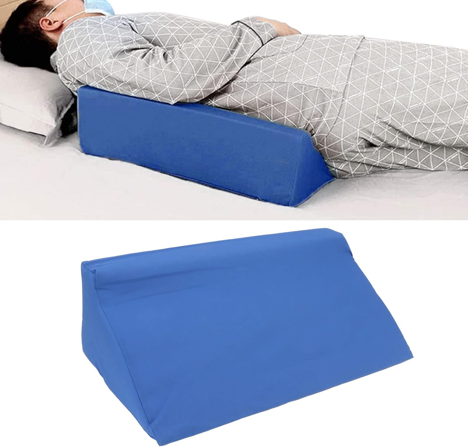 Walfront Bed Wedge Pillow for Adults Side Sleepers and Pregnant Women