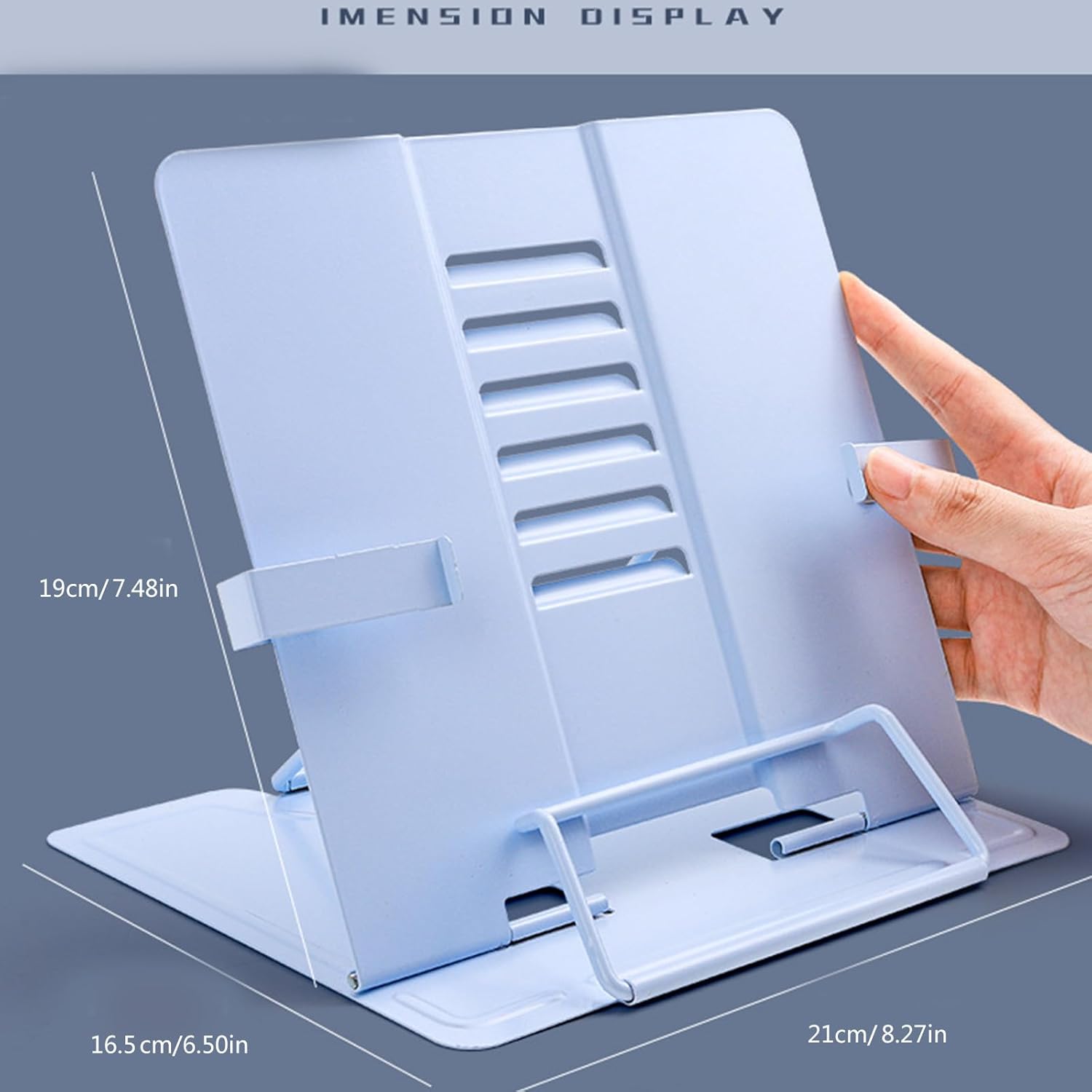 TOPFROP Foldable Metal Book Stand for Reading